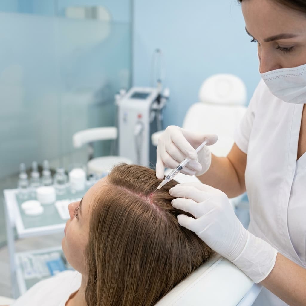 Mezoterapi Nedir? Saç Köklerine Nasıl Destek Olur? için saç ekimi görseli